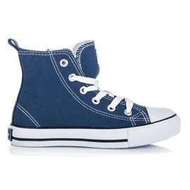 American Club Lace-up high sneakers blue