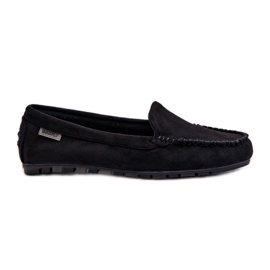 Women's Moccasins Made of Eco Suede Black Amrutia