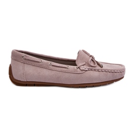 Women's Suede Moccasins Purple Si Passione