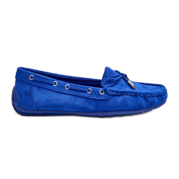 Women's Blue Si Passione Suede Loafers