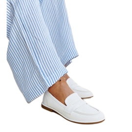Classic white Nasia moccasins