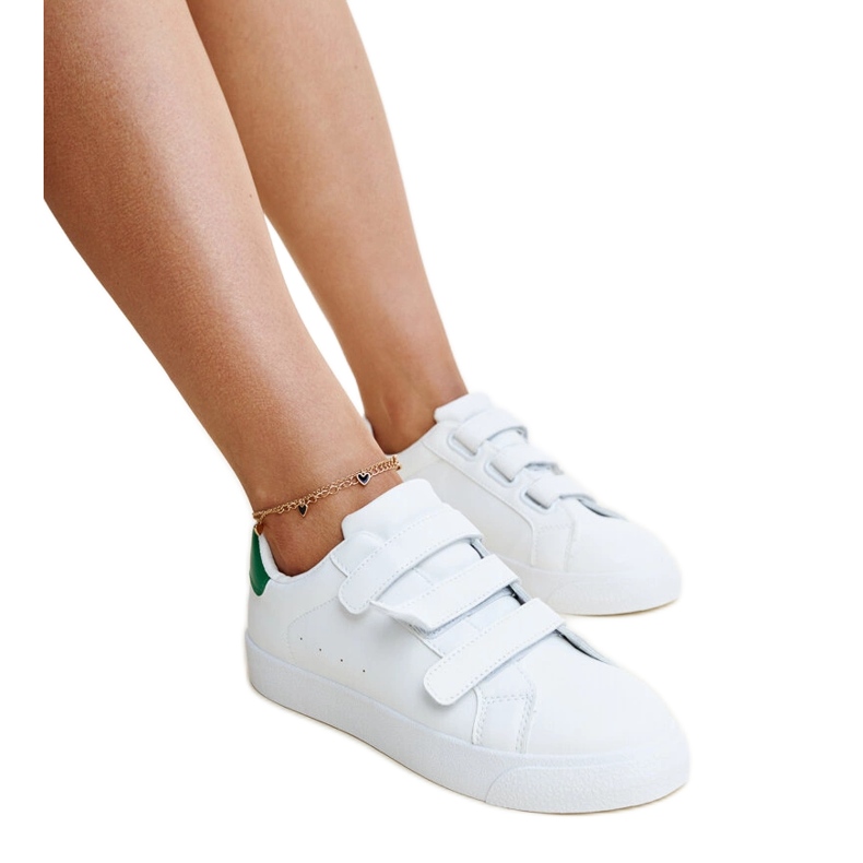 White and green Samala velcro sneakers White and green Samala velcro sneakers