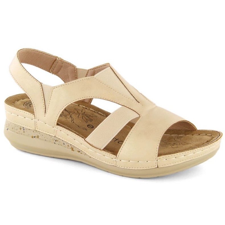 Comfortable eVento W EVE447 sandals, beige