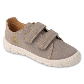 Befado children's sports leather insert 909X003 gray grey