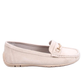 Women's suede moccasins Sourd Beige