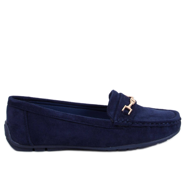 Sourd Navy women's suede moccasins blue