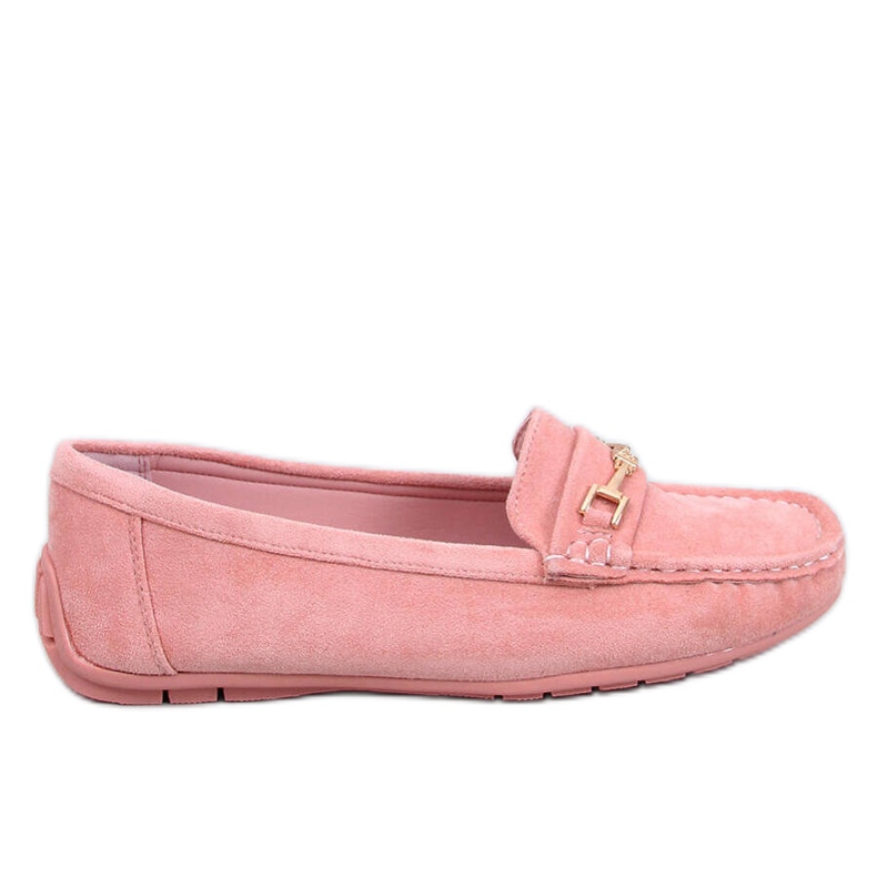 Women's suede moccasins Sourd Pink