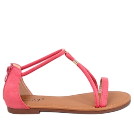 Leehom Red suede women's sandals pink Leehom Red suede women's sandals pink