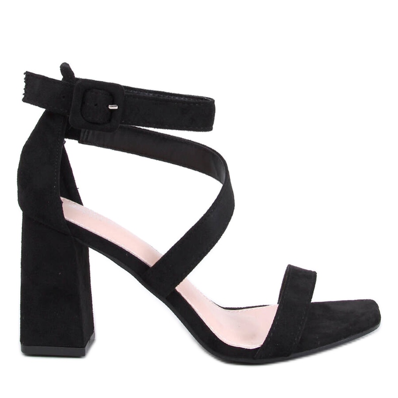 Savoy Black high heel sandals