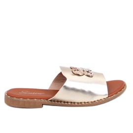 Lafite Gold women's flip-flops golden Lafite Gold women's flip-flops golden