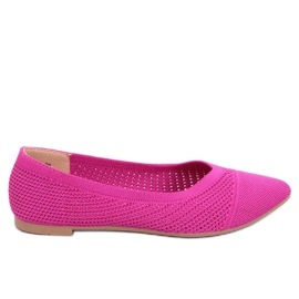 Openwork almond ballerinas Sotty Fuchsia pink