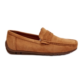 Men's Camel Wesley Suede Loafers brown
