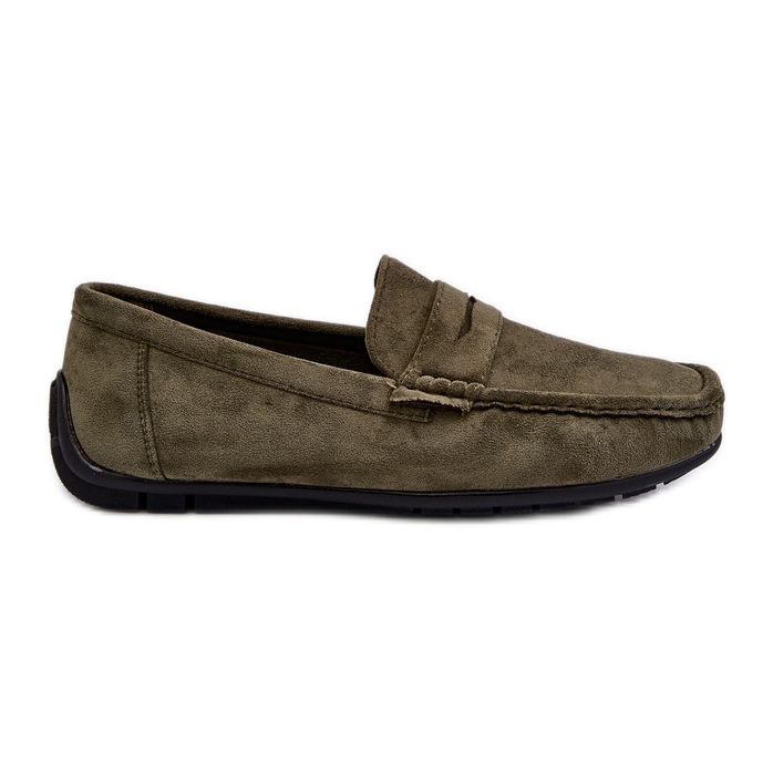 Men's Suede Moccasins Dark Green Wesley Men's Suede Moccasins Dark Green Wesley