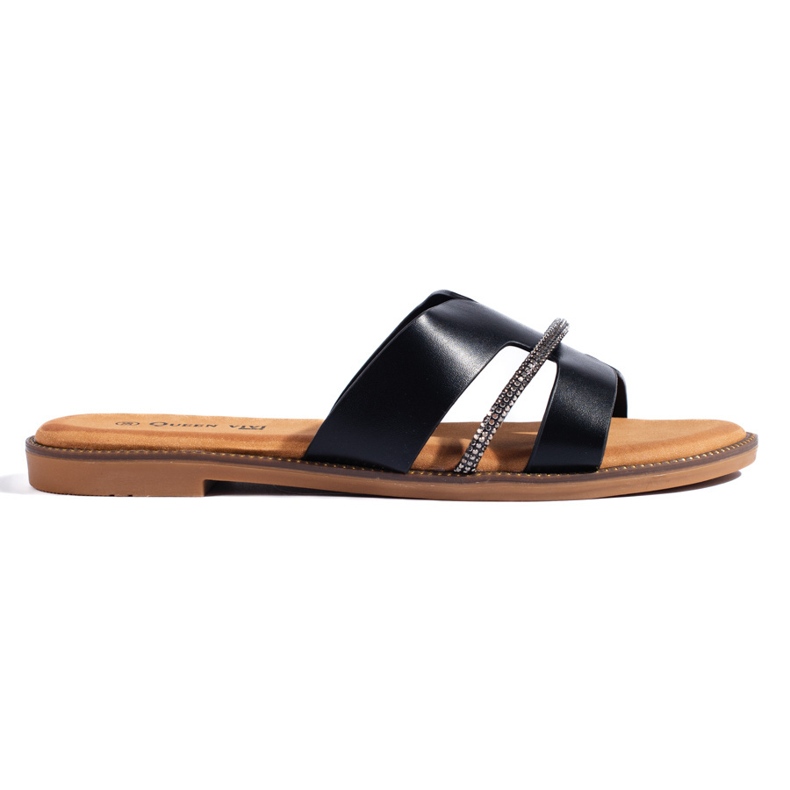 Elegant women's black flip-flops Elegant women's black flip-flops