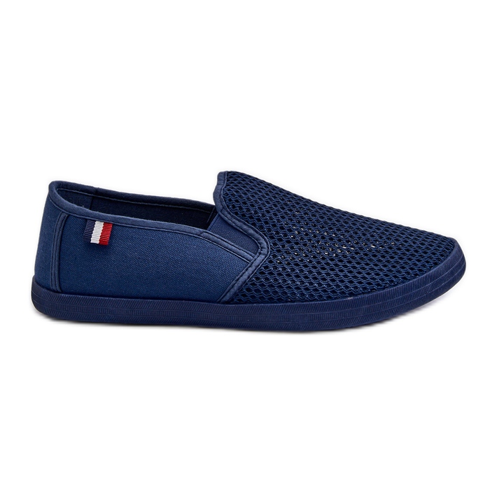 Men's Openwork Sneakers Navy Blue Koboru