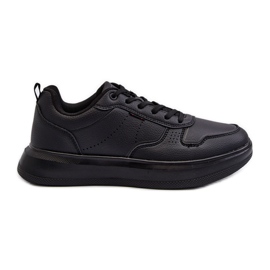 Light Men's Platform Sneakers Made of Eco Leather, Black Uziran Light Men's Platform Sneakers Made of Eco Leather, Black Uziran
