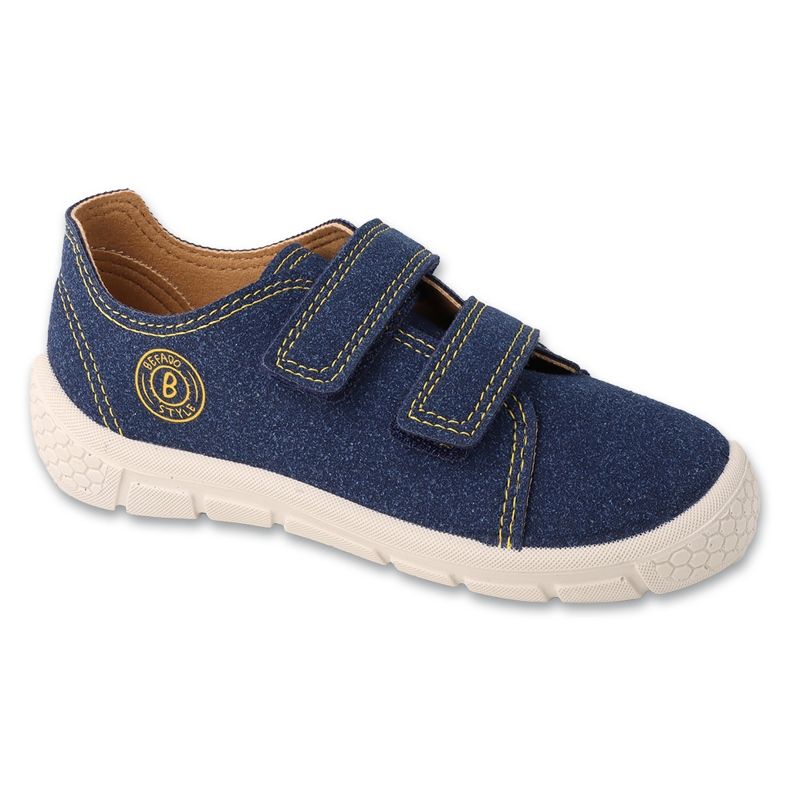 Befado children's sports leather insert 909X006 navy blue