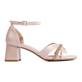 Women's light beige sandals