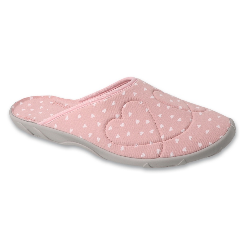 Befado women's slippers 235D196 pink hearts