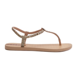 Women's Flip-Flop Sandals With Glitter 26914 Ipanema Class Brilha Fem Gold golden Women's Flip-Flop Sandals With Glitter 26914 Ipanema Class Brilha Fem Gold golden