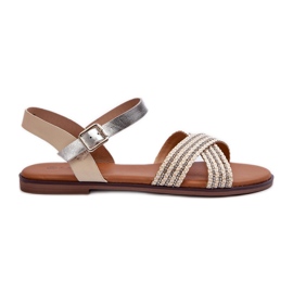 S.Barski MY923 Women's Flat Sandals, Beige S.Barski MY923 Women's Flat Sandals, Beige