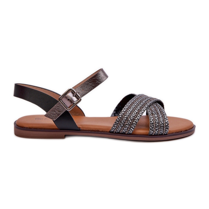 S.Barski MY923 Women's Flat Sandals Black S.Barski MY923 Women's Flat Sandals Black