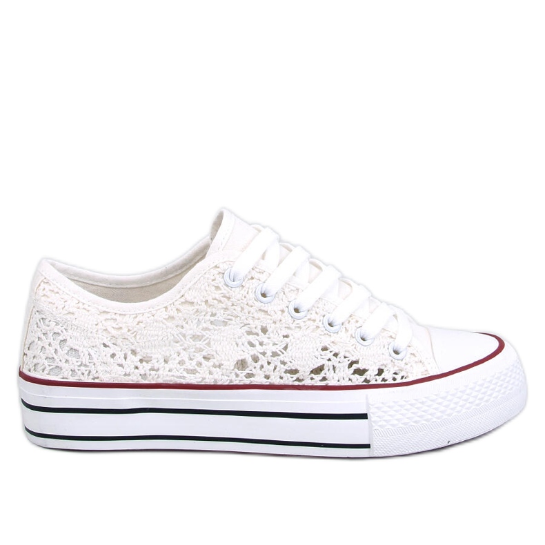 Ferrie ecru White lace sneakers