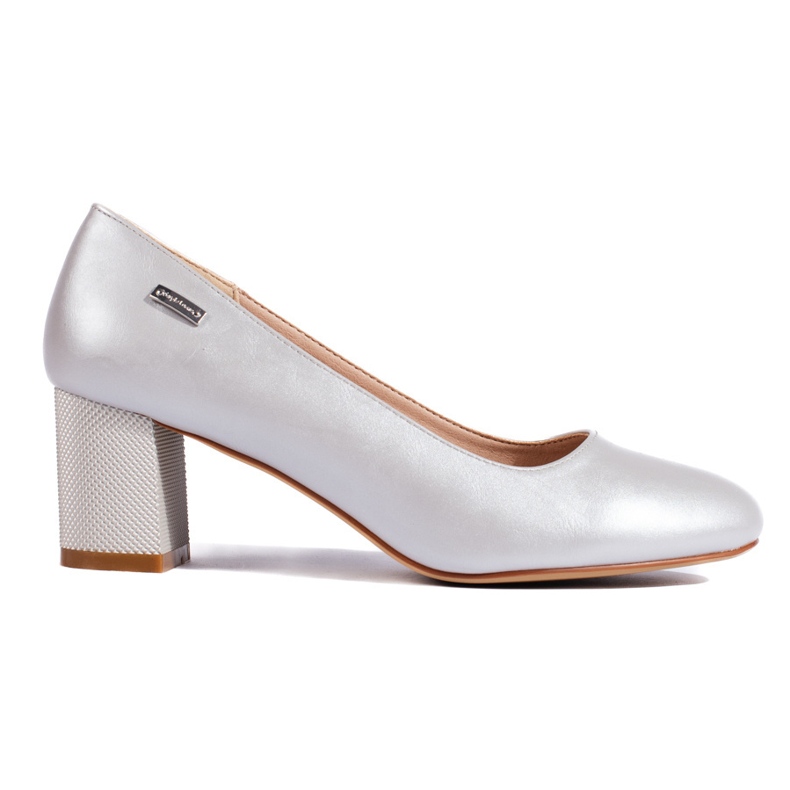 Silver women's high-heeled pumps by Sergio Leone Silver women's high-heeled pumps by Sergio Leone