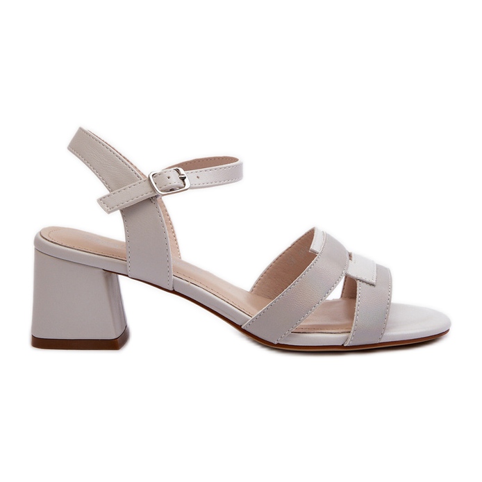 Women's High Heel Sandals Made of Eco Leather Sergio Leone SK894 Gray grey Women's High Heel Sandals Made of Eco Leather Sergio Leone SK894 Gray grey