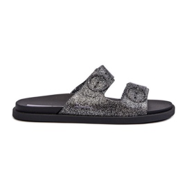 Women's Glitter Flip-Flops With Buckles 83530 Ipanema Follow Fem Black Women's Glitter Flip-Flops With Buckles 83530 Ipanema Follow Fem Black