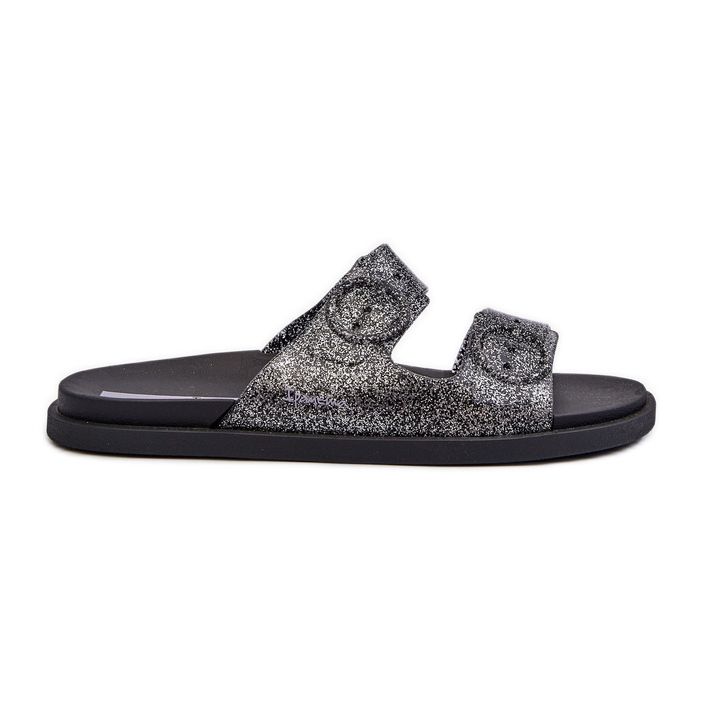 Women's Glitter Flip-Flops With Buckles 83530 Ipanema Follow Fem Black