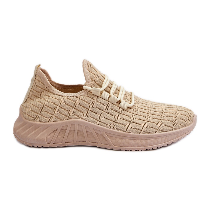 Lightweight Women's Fabric Sports Shoes Beige Xalara