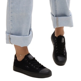Black fabric sneakers Big Star LL274092 Black fabric sneakers Big Star LL274092
