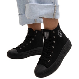 Black high-top sneakers Big Star LL274A182 Black high-top sneakers Big Star LL274A182
