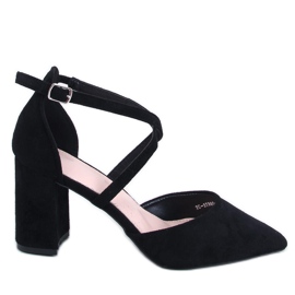 Thoiss Black cross-strap pumps Thoiss Black cross-strap pumps