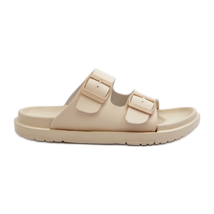 Women's Light Foam Flip-Flops With Buckles Big Star NN274A752 Beige