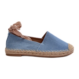 Blue Ismanne tied denim espadrilles
