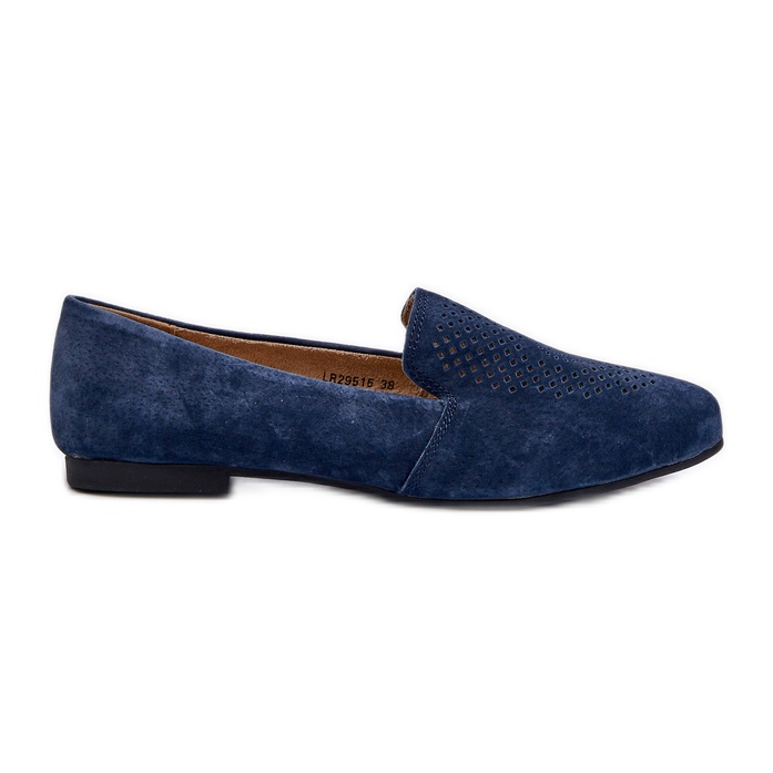 S.Barski Suede Comfortable Moccasins Navy Blue Giovana S.Barski Suede Comfortable Moccasins Navy Blue Giovana