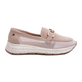 S.Barski Women's Suede Moccasins D&A TW210 Beige S.Barski Women's Suede Moccasins D&A TW210 Beige