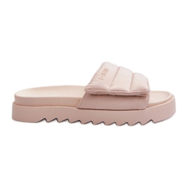 Women's Platform Flip-Flops Big Star NN274773 Beige