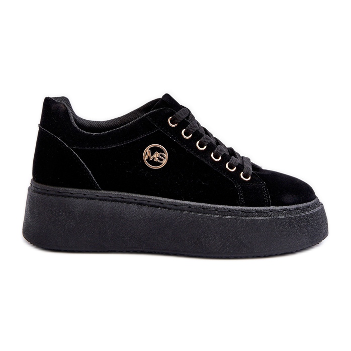 Women's Low Platform Sneakers Black Telirra