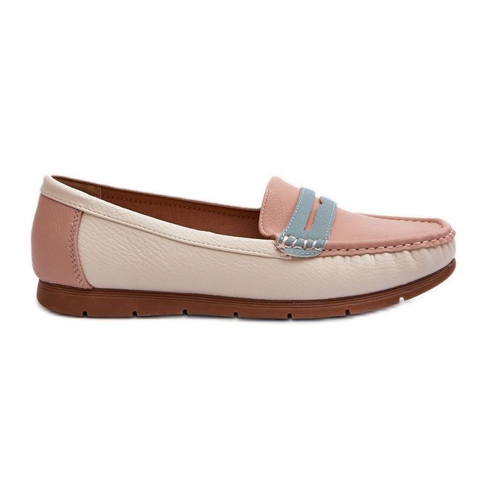 Women's Eco Leather Moccasins Pink Vikitara