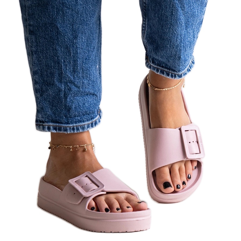 Pink Big Star NN274A663 flip-flops