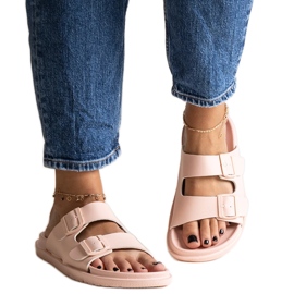 Pink Big Star NN274A753 flip-flops