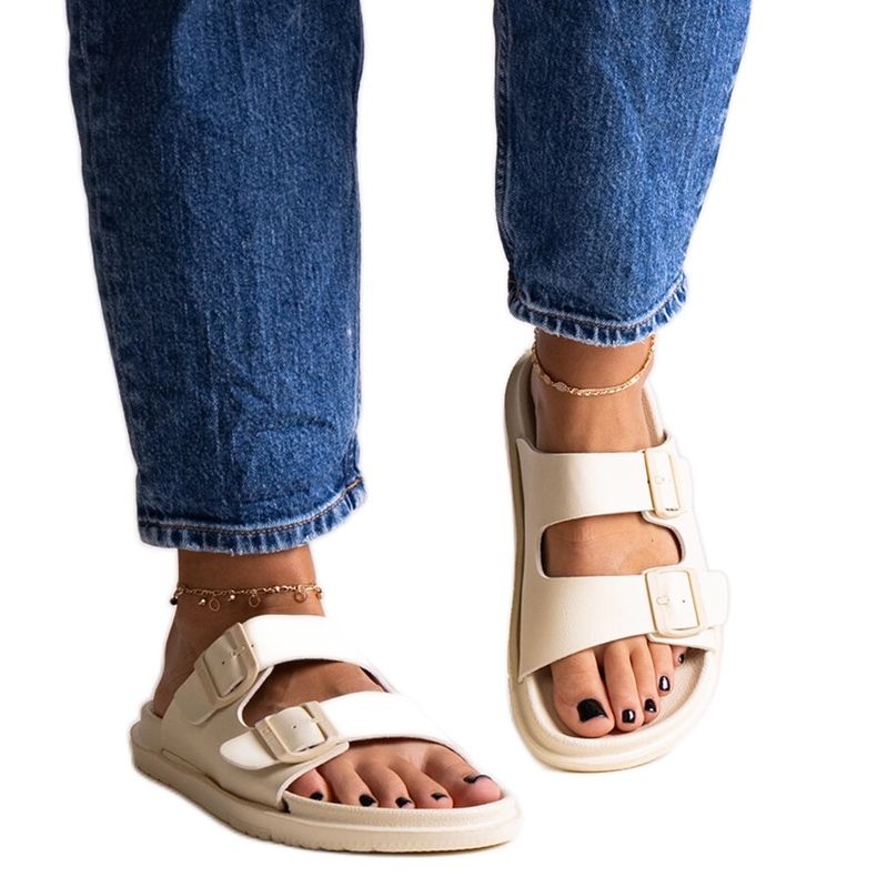 Beige flip-flops Big Star NN274A752