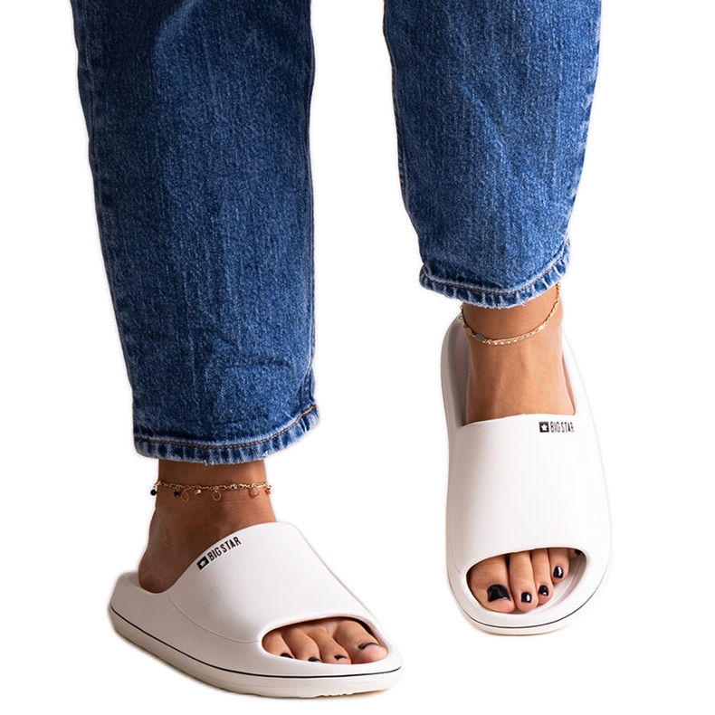 White Big Star NN274A043 flip-flops