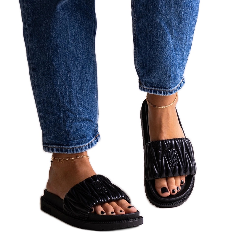 Black flaps with ruffles Big Star NN274A745