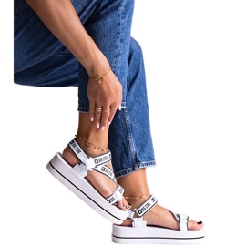 White platform sandals Big Star NN274A526