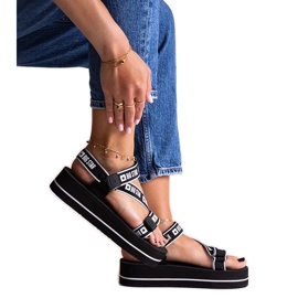 Black platform sandals Big Star NN274A525 Black platform sandals Big Star NN274A525