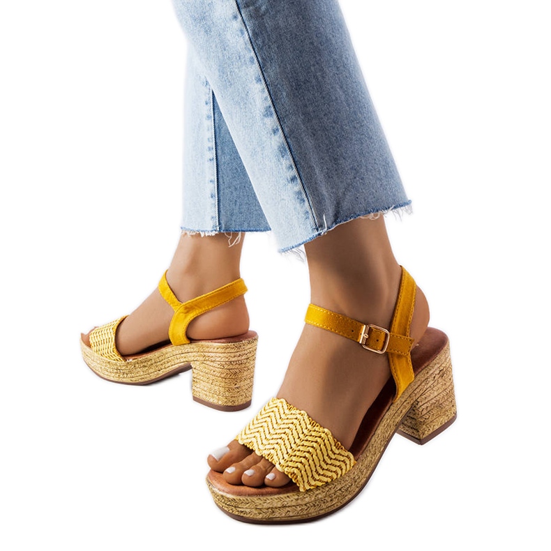 Yellow Portland high heel sandals Yellow Portland high heel sandals